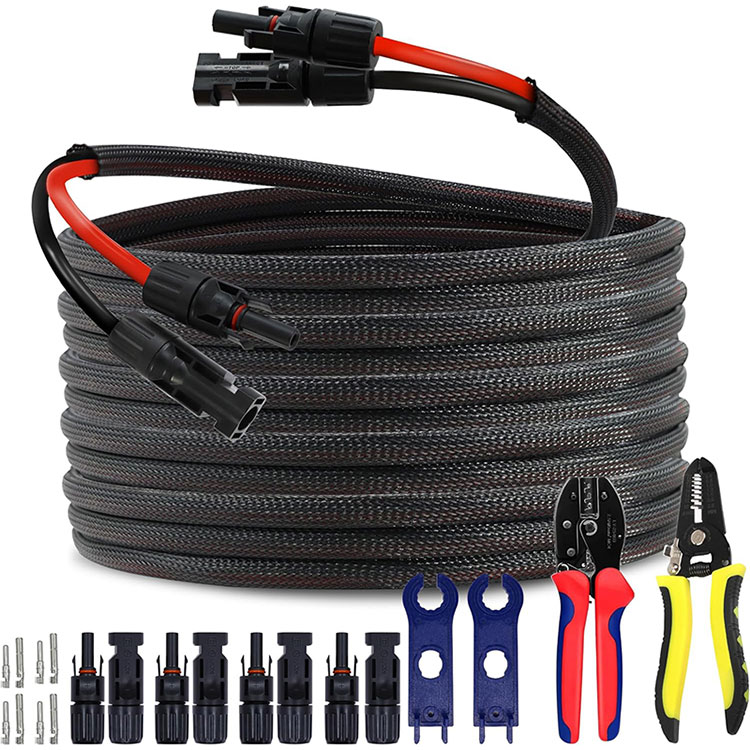 Array PV Rooftop Masnachol 10AWG Connection Wire 50FT
