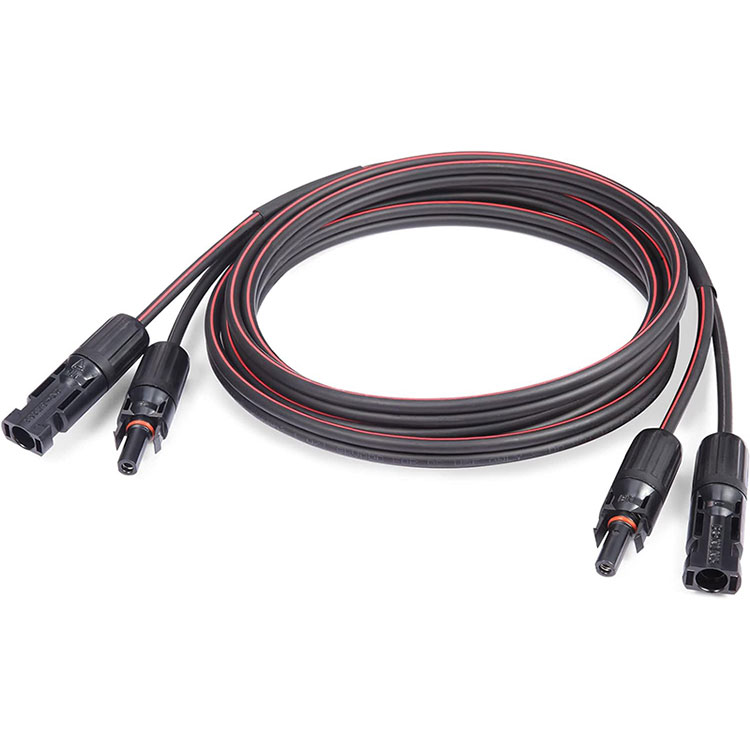 Wrap crebachu wedi'i atgyfnerthu 10 Gauge Twin Solar Cable 30Ft