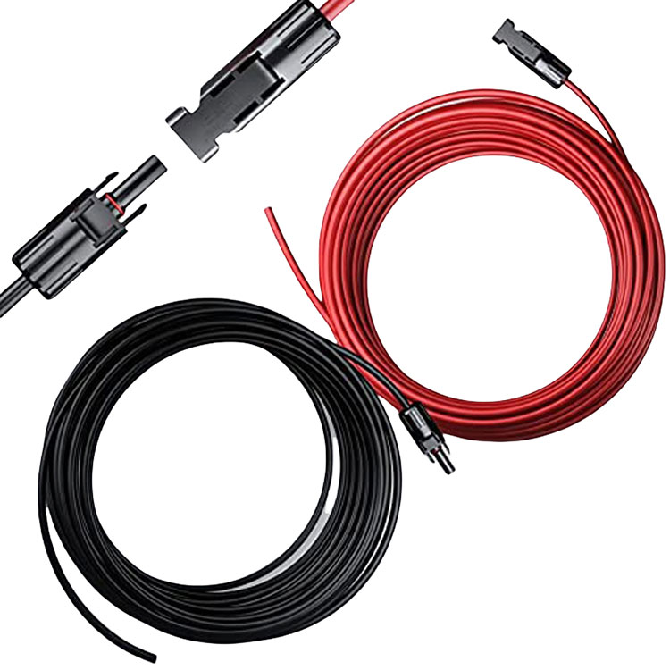 Cebl Estyniad Solar 12AWG Copr Di-Ocsigen Tun